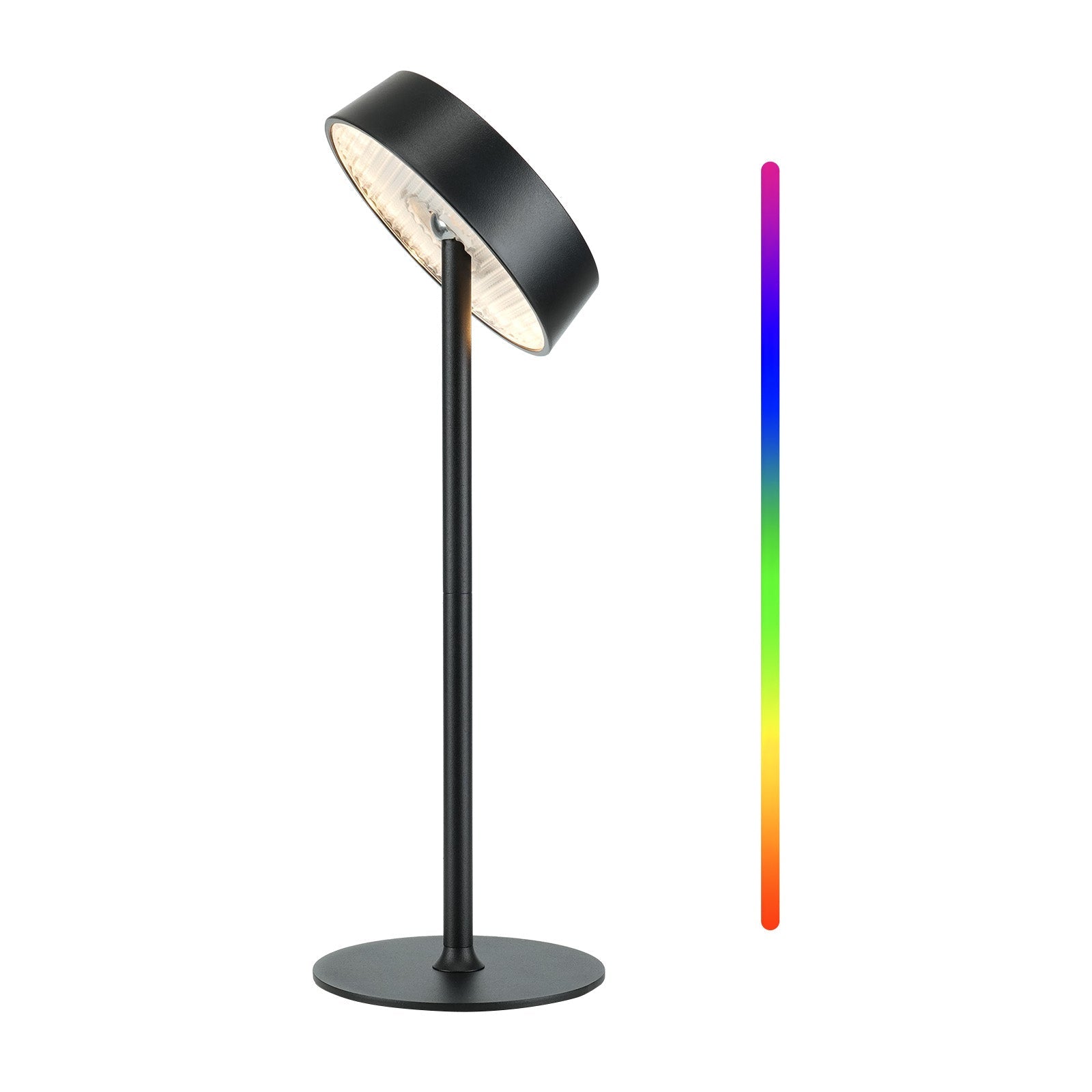 Cordless Lamp, Rechargeable Table Lamp, Battery Operated, RGB Dimmable Touch Control, 3 Color Temperatures, LED Memory Function, Portable Outdoor Waterproof Desk Lamp, Restaurant Dining Patio Kitchen - EZVALO
