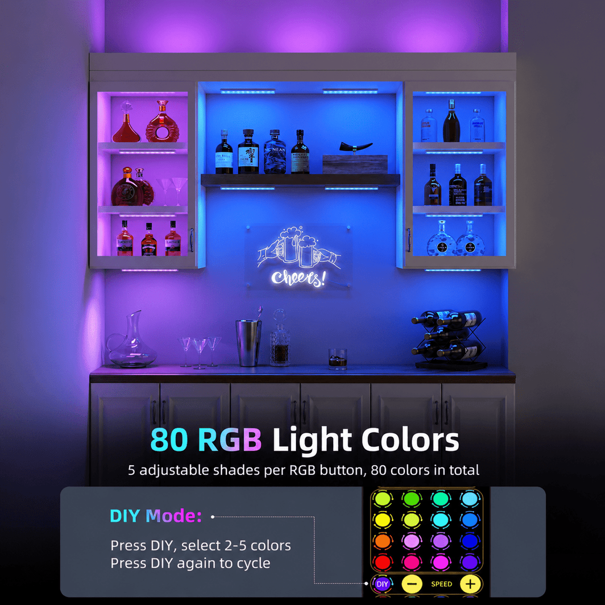 EZVALO EZL37 RGB Under Cabinet Light - EZVALO