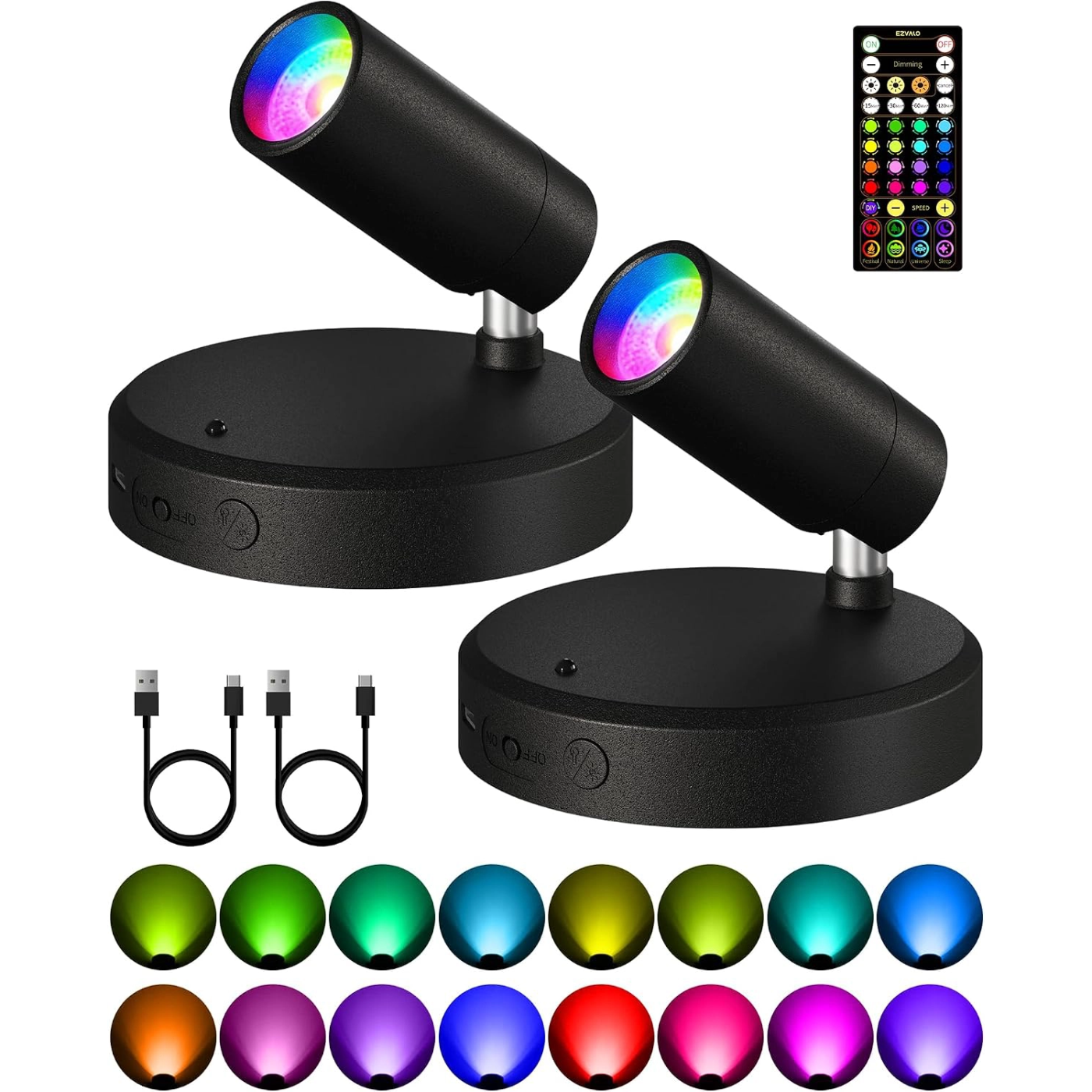 EZVALO ODIN RGB Spotlights - EZVALO