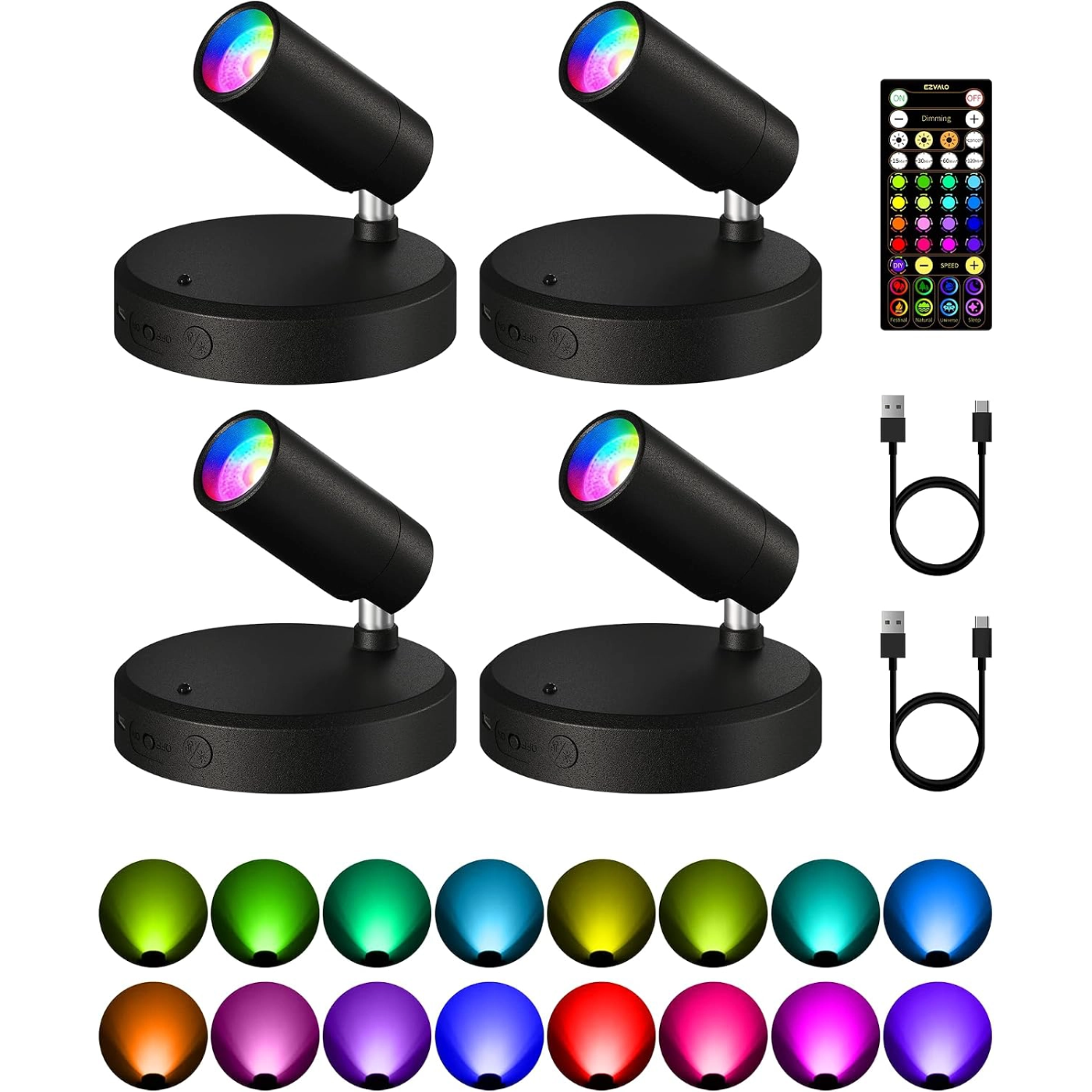 EZVALO ODIN RGB Spotlights - EZVALO
